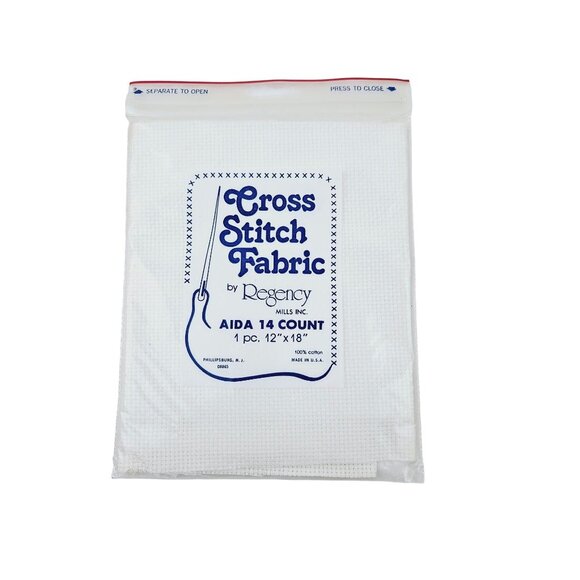 Regency Cross Stitch Fabric Aida Cloth Cotton Assorted Colors and Sizes Crafts - Picture 2 of 10